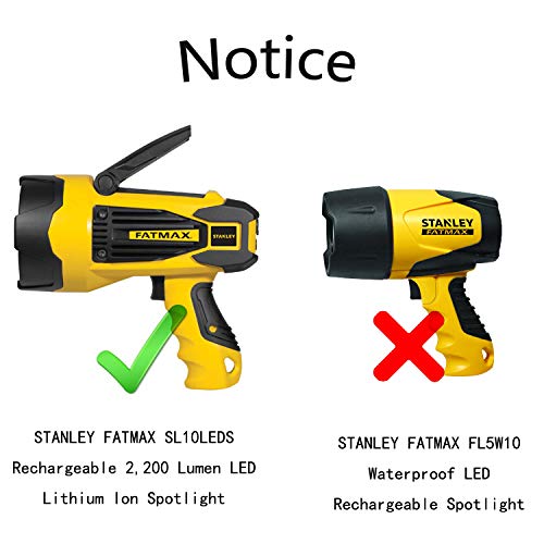 Ltgem Eva tvrda futrola za Stanley Fatmax SL10LEDS punjiva 2.200 lumen LED litijum-jonska reflektora (samo slučaj)