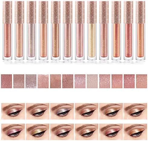 Mllkcao Lazy Sedefasti Monohromatski Tečni Eyeliner Shadow Cross Border Makeup Glitter Sequin Sjenilo Za Oči Tečno Sjenilo