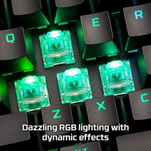 Podrijetnje hiperxa - Mehanički igrački tastatura, softversko kontrolirano svjetlo i makronaredba, kompaktni faktor obrasca, RGB LED