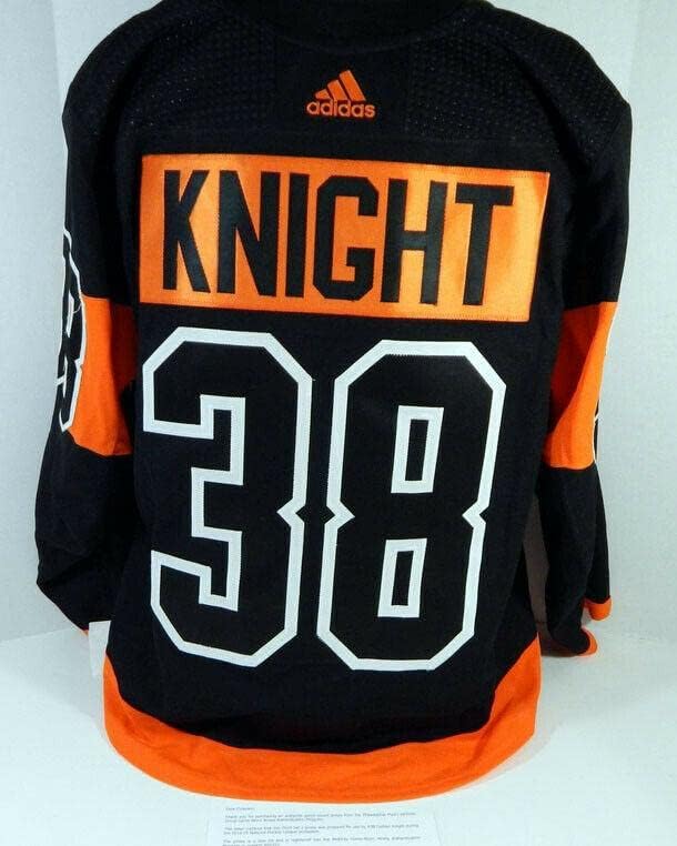 2018-19 Philidelfia Flyers Corban Knight # 38 Igra izdana Crni dres Stadion 2 - Igra polovna NHL dresovi