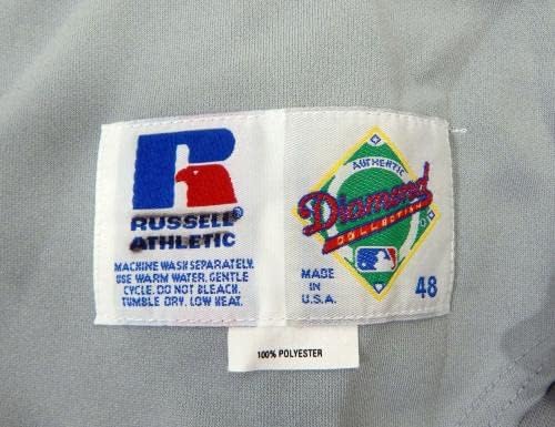 1995-99 Texas Rangers Igra izdana siva Jersey 48 DP22159 - Igra Polovni MLB dresovi