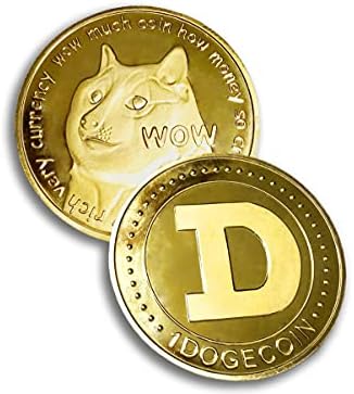 Kolekcionarni zlatni dogecoin sa zaštitnom futrolom 1pc - kriptomantni, hodl, dijamantski rukama, na Mjesec, Bitcoin, Ethereum, digitalna