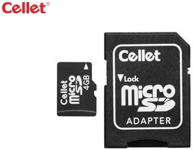 Cellet 4GB MicroSD za Plum kazzom Smartphone prilagođene flash memorije, high-speed prijenos, plug and play, sa pune veličine SD Adapter.