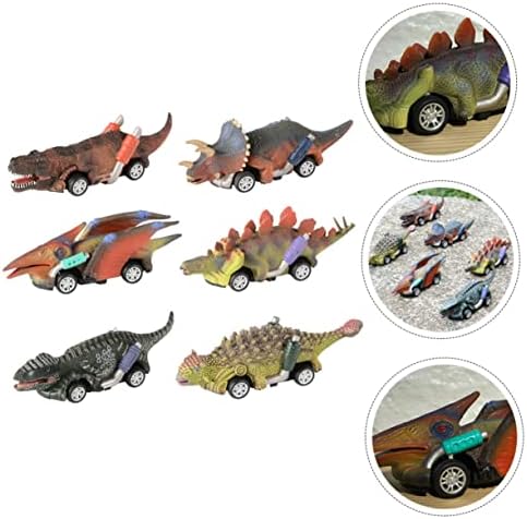 Toyvian Dinosaur igračka automobila Igračke za automobile Četiri igračaka za igračke dječje igračke simulirane dinosauruse automobili