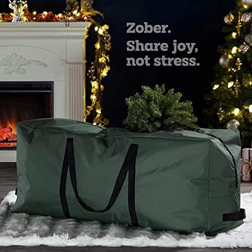 Cokino torba za božićno drvo sa izdržljivim ojačanim ručkama & Dual Zipper Umjetna rastavljena stabla suza dokaz Oxford Duffle torba