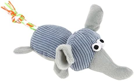 Mipcase životinjski slon u obliku plišanog smiješnoj ljubimci zvučni igrački pas sivi