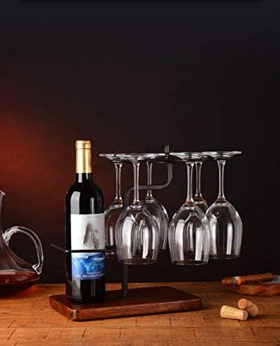 Nilican Crveni vinski vinski nosači kuhinjski bar ukras stola metala za sušenje stakla za vino staklo za pribor za pribor za jelo