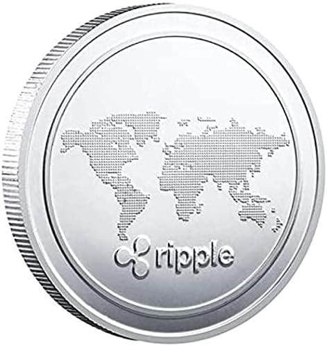 Ripple CryptoTurrency Virtualna valuta | Silver-pozvani izazov novčić | Bitcoin prigodni kolekcionarski kolekcionari za obrtajuća