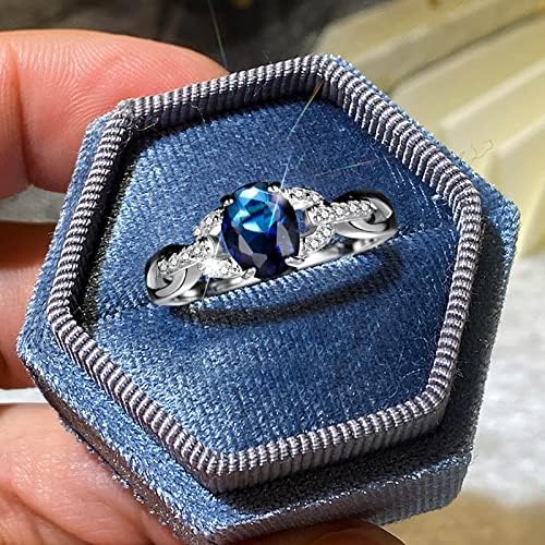 Vjenčani prsten za ženska modna geometrija Dijamantni prsten Elegantni prsten za angažiranje Rhinestone za žene Nakit darovi Promice