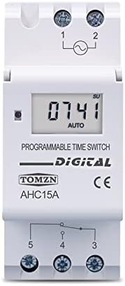 Din Rail sedmični 7 dana Programabilni digitalni vremenski prekidač relejna kontrola tajmera AC 220V 230V 12V 24V 48V 16A