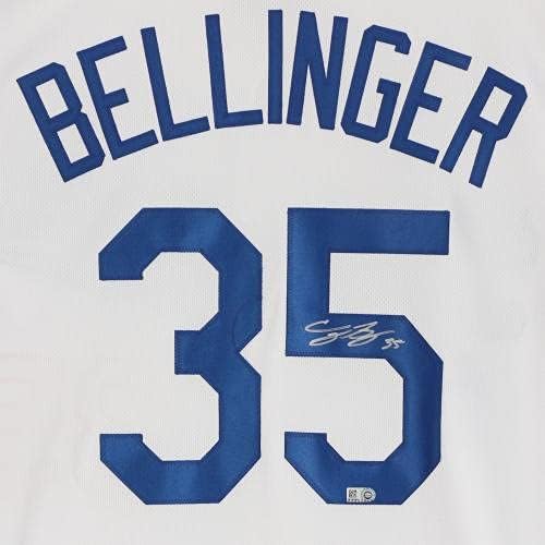 Cody Bellinger Los Angeles Dodgers 2020 MLB Svjetski serija Šampioni AUTOGREMENT NIKE WHITE CONteoric Svjetske serije Džesyy - autogramirani MLB dresovi