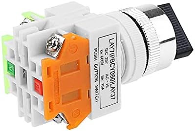 Outvi Lay37 22mm Rotacioni prekidač 2/3 Pozicija Brza rotarija 1NO / 1NC i 2no okretni prekidač DPST 660V UI 10A i