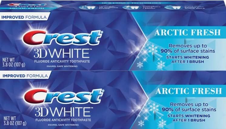 Crest 3D Bijela arktička svježa za izbjeljivanje zubnice, 3,8 oz - paket od 2