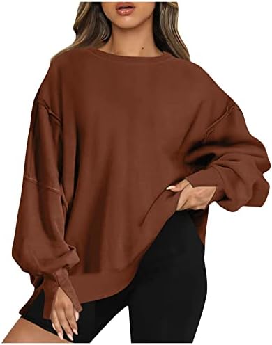 NOKMOPO Radni džemperi za žene Ležerne prilike modne dugih rukava sa zatvaračem Zipper džepna dukserica Top pleteni pulover vrh