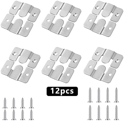 Coufce 43mm x 19mm / 1,67 inča x 0,75 inča Z-Clips zagradni nosač, klimatični okvir Cleats, međugradski okvir za fotografije, nehrđajući