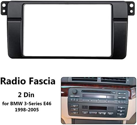 XMEIFEI dijelovi 2 din Auto Stereo Radio Fascia Panel ploča Frame CD Instrument Tabla panel Audio okvir za BMW serije 3 E46 1998 1999