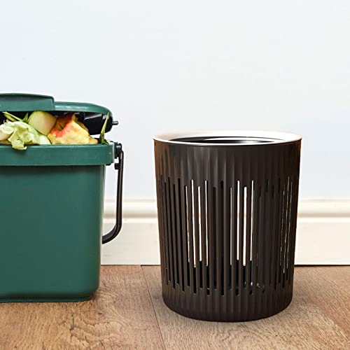 Baoblaze kanta za smeće okrugla korpa za smeće za domaćinstvo kanta za smeće kanta za smeće sa prstenom za prešanje izdržljiva elegantna
