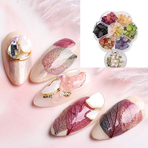 IME Nail sušeni cvijet prirodno sušeno cvijeće Mix 3d nail Art drobljena školjka za Nail Art Slice DIY 3D manikir dekor dodatna oprema