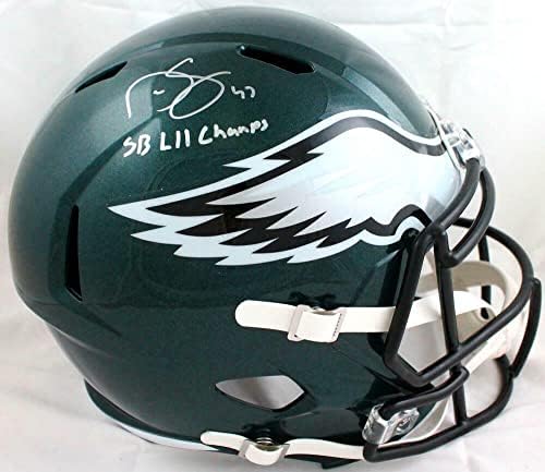 Darren Sproles potpisao Philadelphia Eagles F / s speed Helmet w / SB Champs-BAW NFL kacige sa Holo autogramom