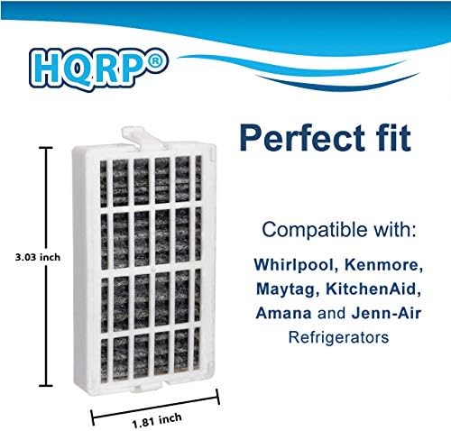 HQRP 2-paket frižider Filter za vazduh kompatibilan sa Whirlpool FreshFlow W10311524 AIR1, W10335147, W10315189, 2319308 zamjena