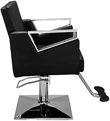WYKDD Square Barber stolica oprema za kozmetički Salon PVC koža crna lako sastavite čisto 74x60x90/105cm