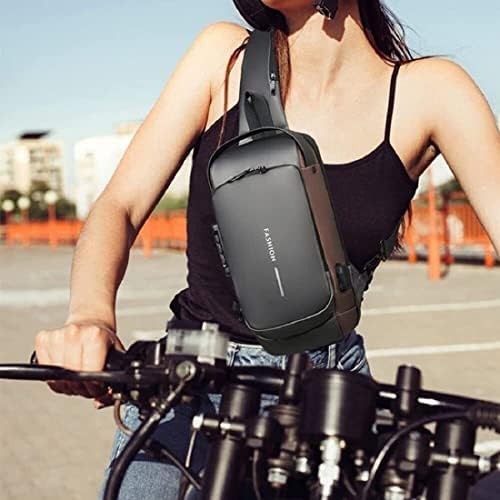 LELEBEAR ANTIFT SLING TAG, USB punjenje Sportski ruksak za rame protiv krađe, vodootporne križne torbe