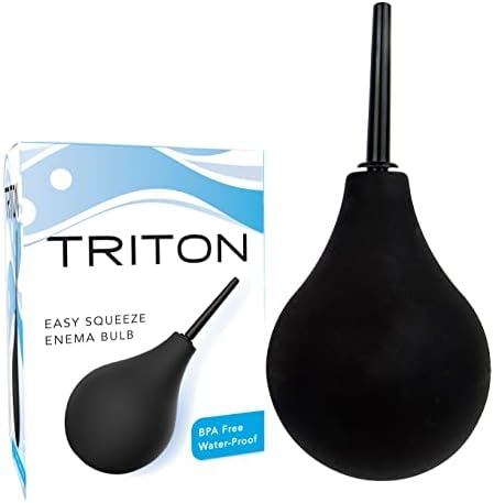 Triton easy-Squeeze Enema sijalica, novi & amp; poboljšana fleksibilan Savjet za vrhunski komfor, Bpa & ftalati besplatno, Ease analni