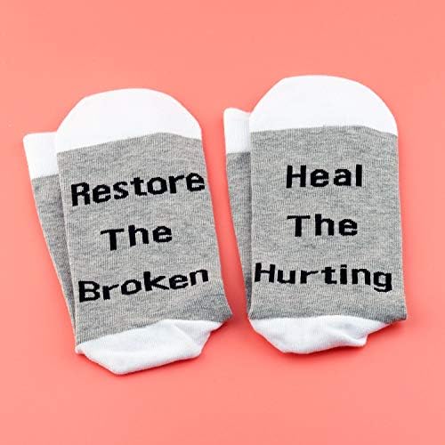 LEVLO fizikalni terapeut poklon čarape za fizikalnu terapiju izliječite povredu vratite slomljene čarape Hvala vam na poklonu