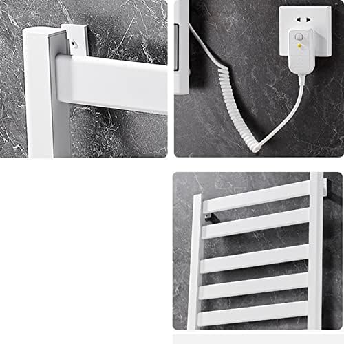 QLIGHA Inteligentni ručnik za sušenje zidova montirano električno grijanje kupatilo grijano kupatilo ručnik za sušenje aluminijske