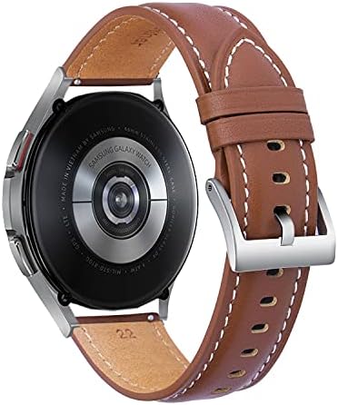 Sanxiuly kompatibilan sa Galaxy Watch 4 Band Classic 42mm originalni kožni sat odgovara većini 20 mm nosača za sat, brzo puštanje
