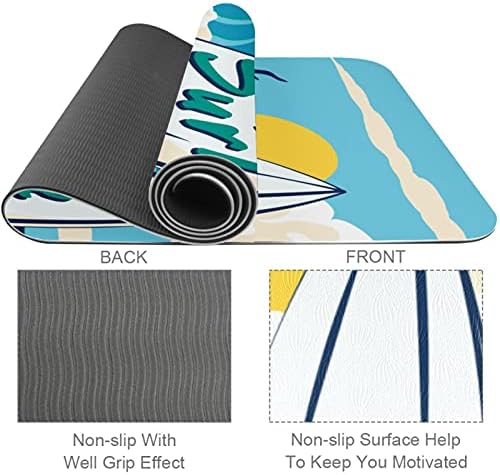Lighthouse Surf daska za surfanje Wave Premium Thick Yoga Mat Eco Friendly gumeni Health & amp; fitnes neklizajuća prostirka za sve
