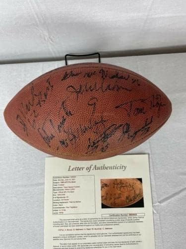 1990 AFC Pro Bowl autografirani nogomet 20 potpisa, 5 hofi, JSA - AUTOGREME FOOTBALS