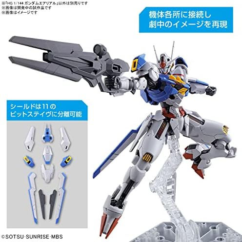 BANDAI NAMCO Entertainment HG 1/144 Mobilno odijelo Gundam Vještica iz Mercury Aerial Gundam Model Kit, Bijela