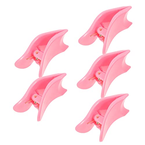 Hemoton 5pcs False Reyelash pomoćne lažne trepavice plastične ružičaste kovrčenje trepavica