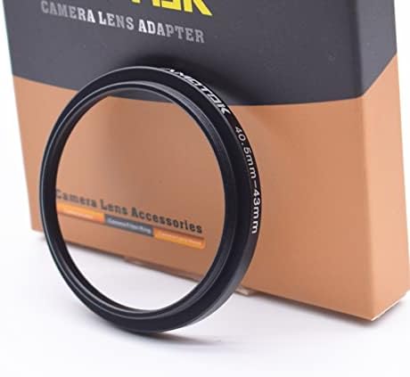 40,5 mm na 43 mm adapter za objektiv fotoaparata, 40,5 mm do 43 mm Filtrirani prsten za prsten, kompatibilan je sav 43 mm pribor za