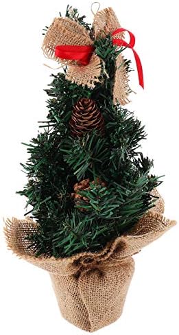 Toyandona Crveni bor Cone božićno drvce Mini Xmas lažni drveni model 30cm Tabela zaslona Odlična scena Layout Tree Ornament Party Goodie Bag Pupcer