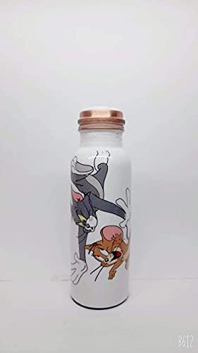 Bakrena boca Tom tiskana Jerry vode boca za piće Višebojna bakrena voda boca sa curom otporna na bakrenu vodenu vessel premium boca