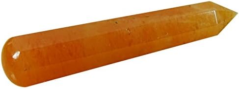 Reikiera masaža štapić narančasta aventurina kamen duhovni reiki zacjeljivanje energetski generator-7-9 cm