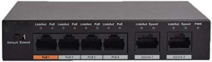 4ports POE prekidač S1500C-4ET2ET-DPWR 4CH Ethernet prekidač sa 250m Power Transit Support Poe Poe + & Hi-POE protokol Standard 48V