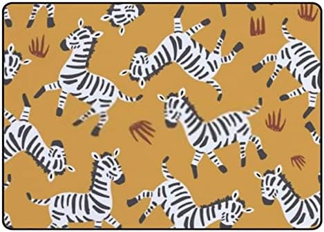 Puzeći u zatvorenom tepihu Play mat zebra bešavne za dnevni boravak spavaće sobe edukativno domaće podne prostirke, tepih 60x39inch