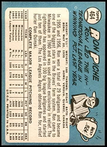 1965 TOPPS 464 Ron Piche Los Angeles Angels NM Angels