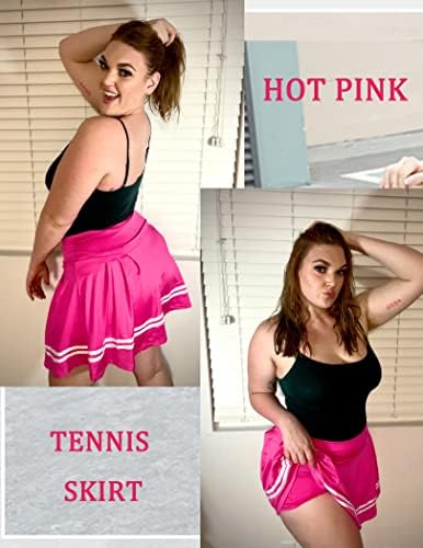 Pinspark ženska suknja teniske suknje sa šorc visokim nacrtenim suknjenim suknjem aktivnih atletskog golf skroz sa džepovima vruće