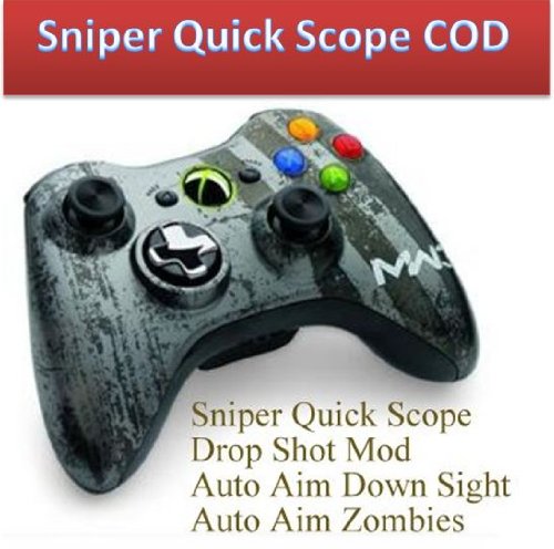 Sniper Brzi opseg Mod 17 mod MW3 Xbox 360 modirani brzi vatrogasni regulator sa crvenim LED-om