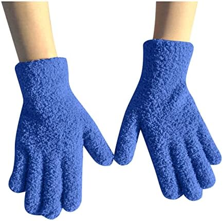 Qvkarw hladne muške i rukavice čvrste zimske boje tople guste baršunaste rukane rukavice rukavice rukavice mittens combo sa džepom