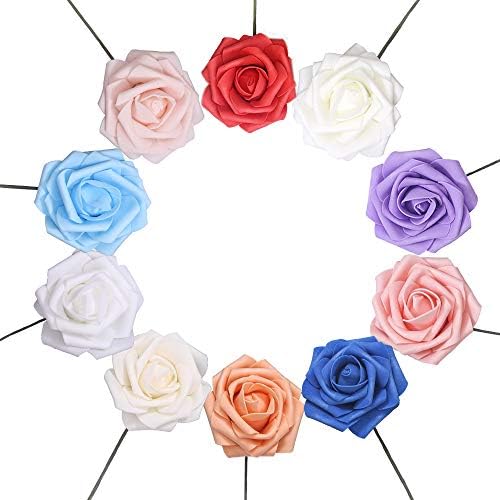 Umjetne ruže Cvijeće Umjetne pjene ruže Real Flake Roses Dekoracija za dom, tuš za bebe, DIY Wedding Bukets Centerpieces, Aranžmani