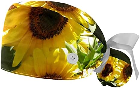 2 komada suncokretovo priroda Žuta ljetna cvjetna gumba piling kapu Radni šešir Jedna veličina više boja
