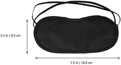 Coheali 20pcs elastična maska ​​za oči za spavanje zasjenjeno poklopac očijuv poklopac očiju višenamjenski flaster za oči (crna)