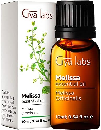 Gya Labs Melissa Esencijalno ulje za difuzor - čista i prirodna Melissa esencijalna terapijska ocena za kožu, aromu, slatko i