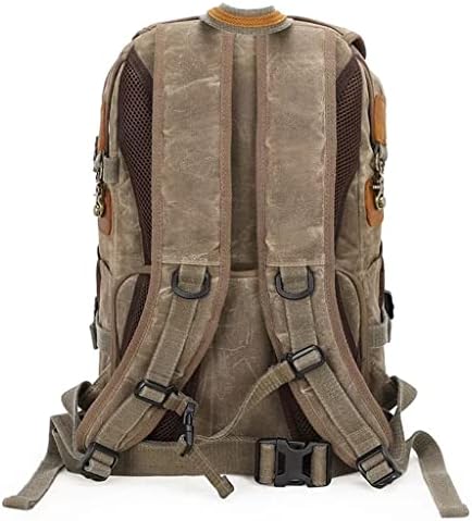 ZHYH vodootporan Batik platno & koža Retro Kamera ruksak Casual Traval ramena torbe stativ DSLR