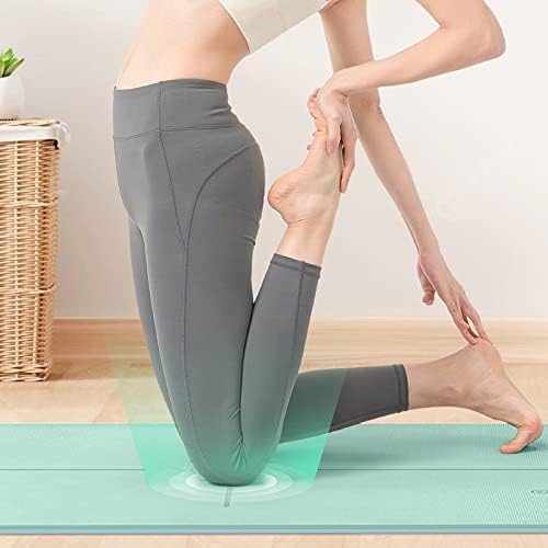 9mm zelena prostirka za jogu, ženski Neklizajući fitnes jastučić, podni jastuk za apsorpciju zvučnih izolacija, 185x80cm, ples gimnastika